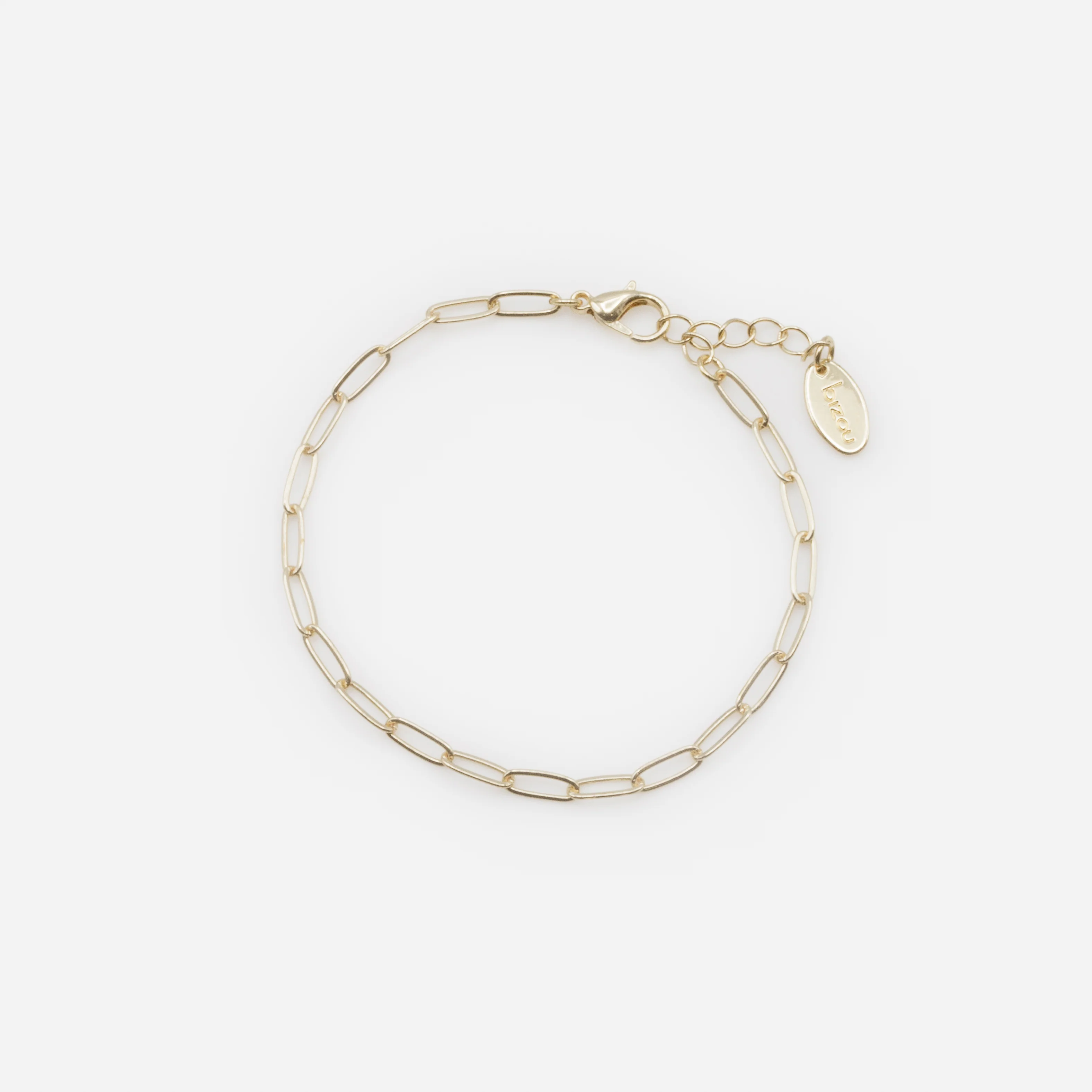 Ensemble trois bracelets dorés perles et billes - Image 5