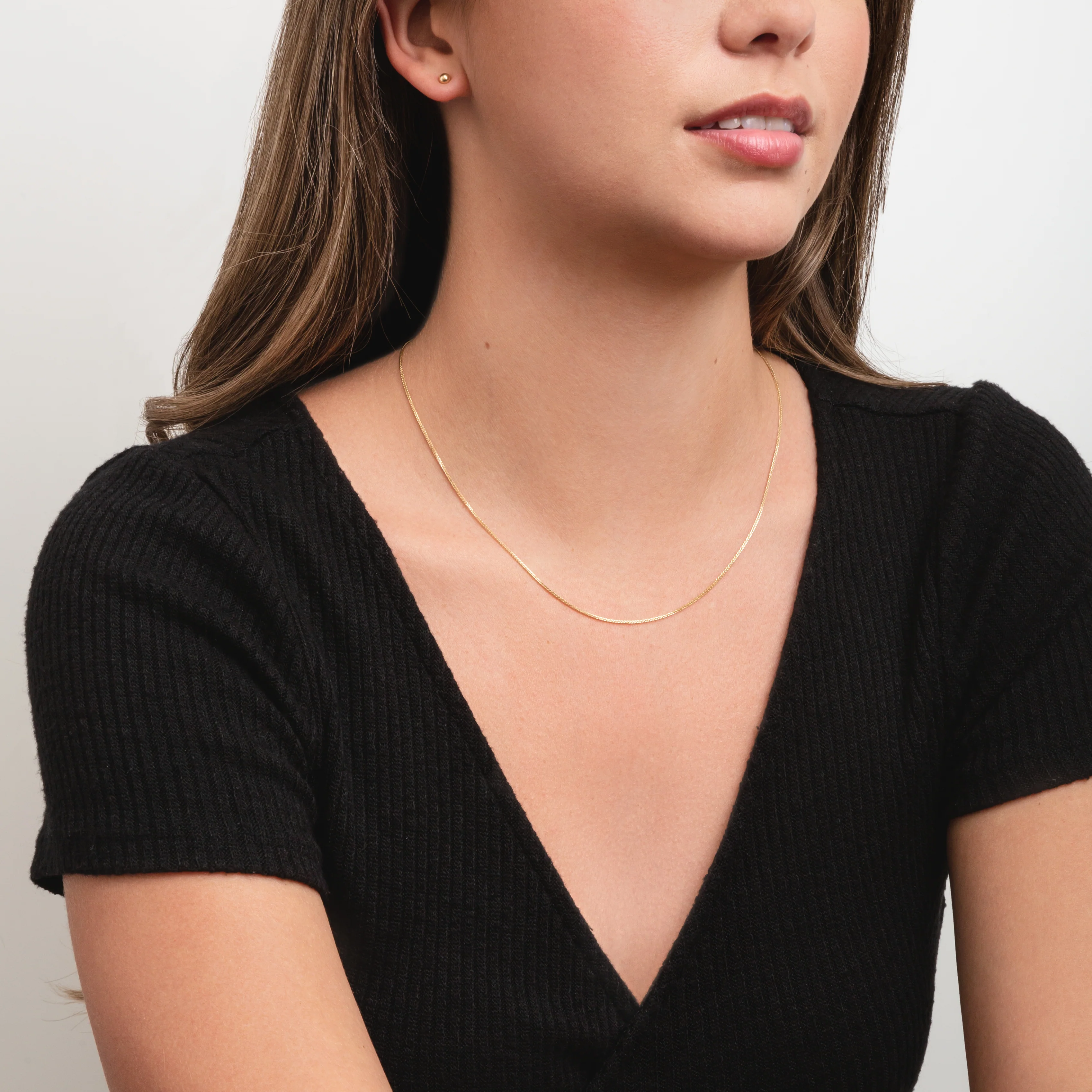 Chaîne maille de blé 18 pouces or 10 carats - Image 4